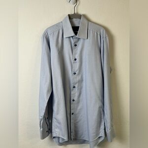 David Donahue Trim Fit Cotton Button Down